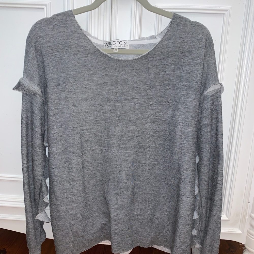 Wildfox Ruffle Sweatshirt - Picture 2 of 5